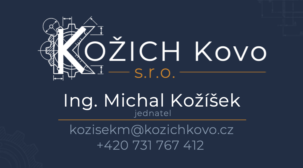 Vizitka — Ing. Michal Kožíšek